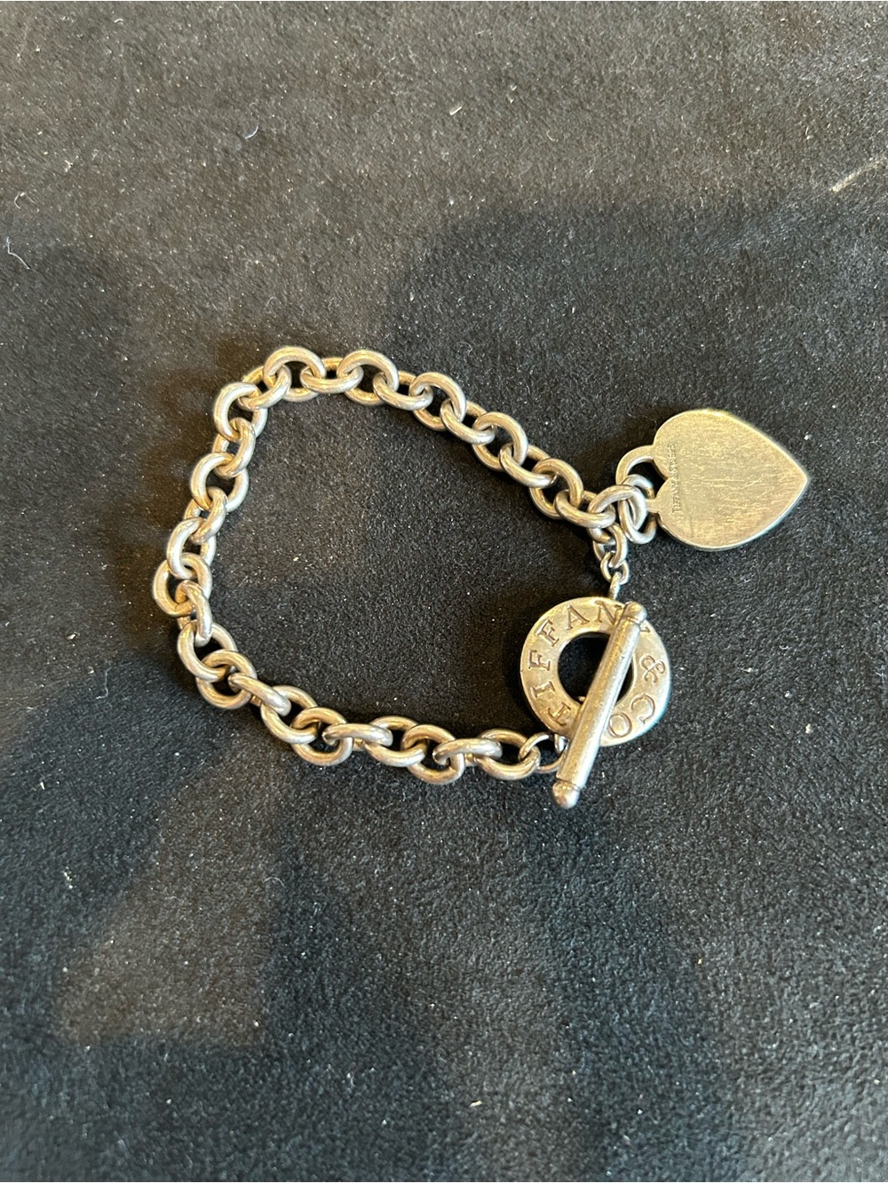Tiffany & Co. Silver Heart Toggle Bracelet